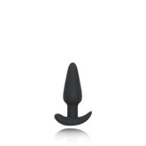 SILICONE BUTT PLUG W/ R/C - BLACK